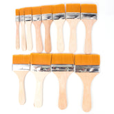 Yellow brushes set-12 pieces-High-quality for Mold treatment & Decoration construction